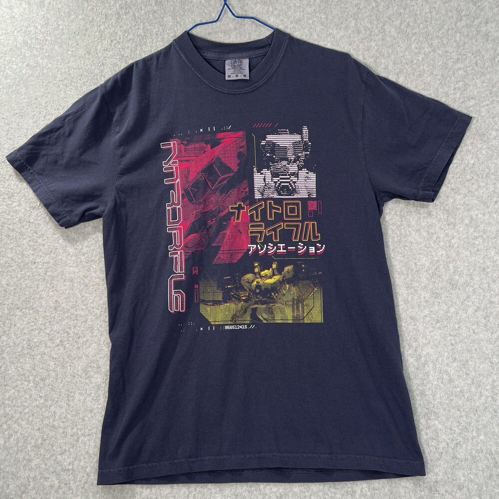Nitro Rifle T Shirt Comfort Colors Mens M Gray Andy Cortez Twitch